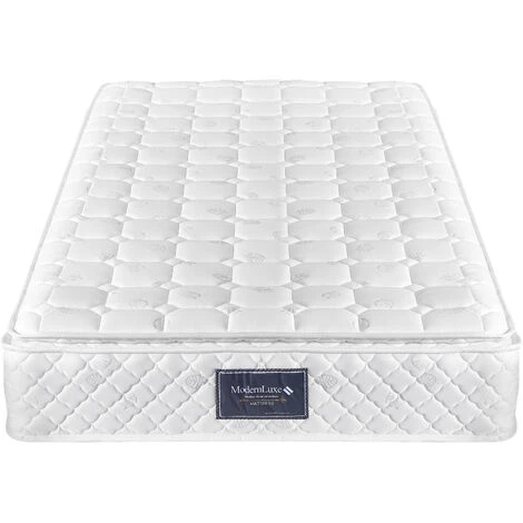 Materasso Con Anima A Molle 90x200 Cm, Materasso In Schiuma, Rivestimento Trapuntato In Microfibra, Antiacaro E Traspirante Altezza 25 Cm 1 Materasso Con Anima A Molle 90x200 Cm, Materasso In Schiuma, Rivestimento Trapuntato In Microfibra, Antiacaro E Traspirante Altezza 25 Cm