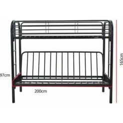 Letto A Castello POLO - Metallo - Nero -Armonia Casa 6583867 4