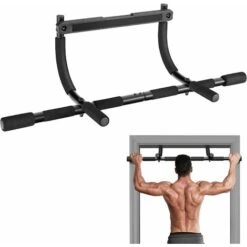 COSTWAY Sbarra Per Trazioni Sulla Porta, Barra Chin Up Multi Presa Per Porta Con Prese In Schiuma, Sbarra Allenamento Parte Superiore Del Corpo Per Casa E Palestra