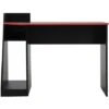 Rebecca Mobili Scrivania Gaming Tavolo Per Pc Nero Rosso In Legno Design Moderno Con Accessori