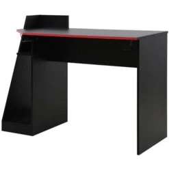 Rebecca Mobili Scrivania Gaming Tavolo Per Pc Nero Rosso In Legno Design Moderno Con Accessori -Armonia Casa 66819399 4