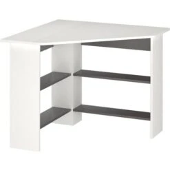 Scrivania Ad Angolo „Arion Bianco/antracite Vicco