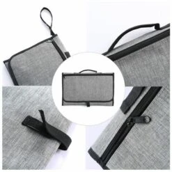 Fasciatoio Portatile, Fasciatoio Da Viaggio, Fasciatoio Pieghevole Con Tasche Per Imbottitura Per La Testa Kit Fasciatoio Per Orinatoio Per Viaggi All'aperto A Casa Del Bambino (grigio) -Armonia Casa 67411676 3
