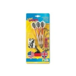 New Sport Set 3 Freccette In Ottone Per Bersaglio Elettronico Con Ricambi