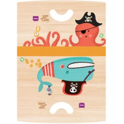 Onlywood Sedia Montessori In Legno PIRATI Con Disegni Colorati -Armonia Casa 67699733 3