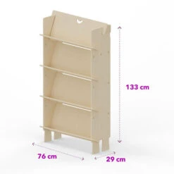 Onlywood Libreria Montessori Legno PIRATI Con Disegni Colorati -Armonia Casa 67712543 3