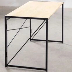 Lolie  - Scrivania Pieghevole In Legno E Metallo - 100x50x75 Cm -Armonia Casa 69634864 3