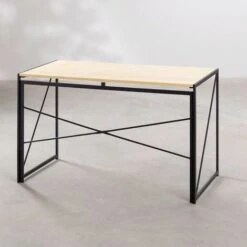 Lolie  - Scrivania Pieghevole In Legno E Metallo - 100x50x75 Cm -Armonia Casa 69634864 4