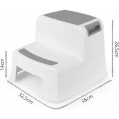 MINKUROW Sgabello Per Bambini, Sgabello Per Bambini, Piccolo Sgabello In Plastica, Sgabello Per Bambini Antiscivolo A 2 Gradini Per Vasino/Bagno/Cucina -Armonia Casa 69784275 3