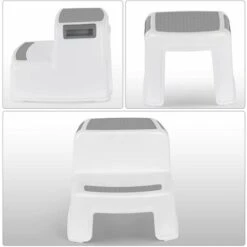 MINKUROW Sgabello Per Bambini, Sgabello Per Bambini, Piccolo Sgabello In Plastica, Sgabello Per Bambini Antiscivolo A 2 Gradini Per Vasino/Bagno/Cucina -Armonia Casa 69784275 5
