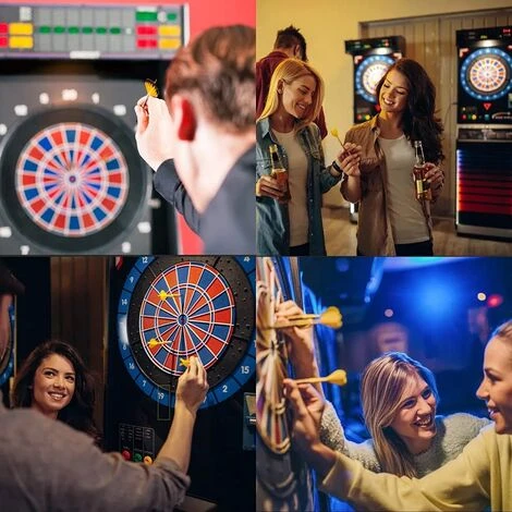 MINKUROW Freccette Con Punta In Plastica, Set Professionale Di 12 Freccette Morbide, Freccette Elettroniche Morbide Da 18 G/Pezzo E 100 Punte Extra + 42 Alette + 6 Aste In Alluminio 5 MINKUROW Freccette Con Punta In Plastica, Set Professionale Di 12 Freccette Morbide, Freccette Elettroniche Morbide Da 18 G/Pezzo E 100 Punte Extra + 42 Alette + 6 Aste In Alluminio - immagine 5