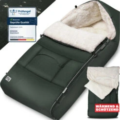 Monzana Sacco Termico Bimbo Universale Passeggino Bebè Copertina Nanna Seggiolino Auto Ovetto Antracite