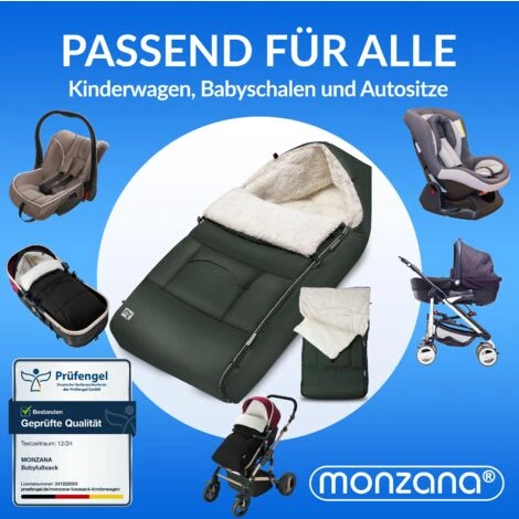 Monzana Sacco Termico Bimbo Universale Passeggino Bebè Copertina Nanna Seggiolino Auto Ovetto Antracite 4 Monzana Sacco Termico Bimbo Universale Passeggino Bebè Copertina Nanna Seggiolino Auto Ovetto Antracite - immagine 4