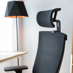 Sedia Da Ufficio Con Rotelle, Sedia Da Scrivania Ergonomica Con Altezza Regolabile, Sedia Per Computer Con Braccioli Regolabili, Girevole E Supporto Lombare Rinforzato -Armonia Casa 70439345 4
