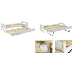 LETTO SINGOLO CON SECONDO LETTO A SCOMPARSA IN METALLO -Armonia Casa 70529061 5