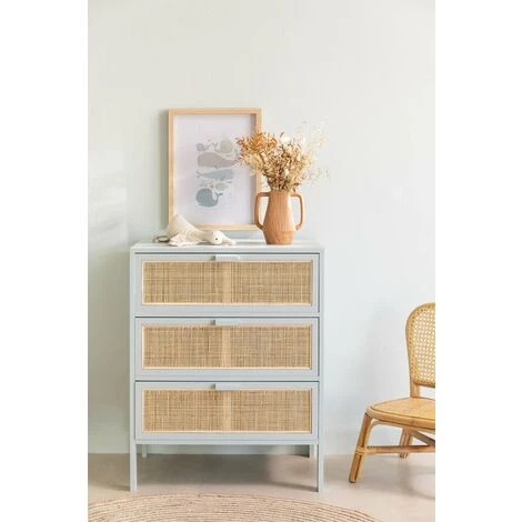 SKLUM Comò In Rattan E Legno Reyna Kids Iceberg 2 SKLUM Comò In Rattan E Legno Reyna Kids Iceberg - immagine 2