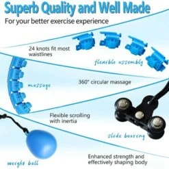 Non Cadrà Dal Manufatto Brucia Grassi In Vita Pigro Staccabile Dell'hula Hoop -Armonia Casa 73334010 2