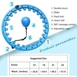 Non Cadrà Dal Manufatto Brucia Grassi In Vita Pigro Staccabile Dell'hula Hoop -Armonia Casa 73334010 3
