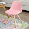 SoBuy Sedia Per Bambini,Stil Sedia,in Legno Di Faggio,rosa, FST46-P