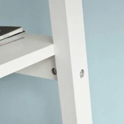 SoBuy Scrivania,Porta PC,Tavolo Per Computer ,Con Due Ripiani,bianco,FWT16-W -Armonia Casa 7450202 4