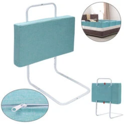 Randaco Barriere Per Letto Per Bambini Barriera Di Sicurezza Morbida Regolabili In Altezza 50 Cm Barriera Paracolpi In Schiuma Verde
