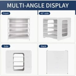 RHAFAYRE Vassoio Per Lettere - Organizer Da Scrivania - Portadocumenti A4 - Per Casa, Ufficio, Scuola (5 Livelli) -Armonia Casa 77205450 5