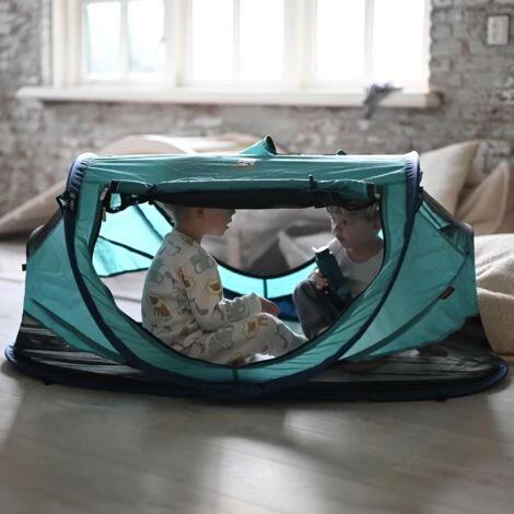 Deryan PL-OCEAN Peuter Luxe Lettino/Tenda Da Viaggio, Blu 2 Deryan PL-OCEAN Peuter Luxe Lettino/Tenda Da Viaggio, Blu - immagine 2