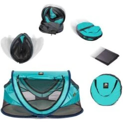 Deryan PL-OCEAN Peuter Luxe Lettino/Tenda Da Viaggio, Blu 8 Deryan PL-OCEAN Peuter Luxe Lettino/Tenda Da Viaggio, Blu -Armonia Casa 77320377 4