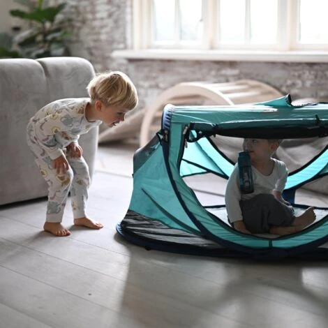 Deryan PL-OCEAN Peuter Luxe Lettino/Tenda Da Viaggio, Blu 5 Deryan PL-OCEAN Peuter Luxe Lettino/Tenda Da Viaggio, Blu - immagine 5