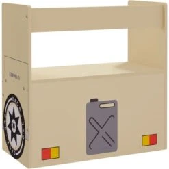 Nova Set Tavolo E Sedia Per Bambini 3 Pz Design Auto Polizia In Legno MDF Vari Colori Colore : BEIGE -Armonia Casa 77423380 5