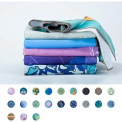 Tappetino Yoga Stampa Qucik Dry Asciugamano Yoga Pieghevole Antiscivolo Coperta Fitness (Viola Scuro, Y15256-1) -Armonia Casa 77495091 3