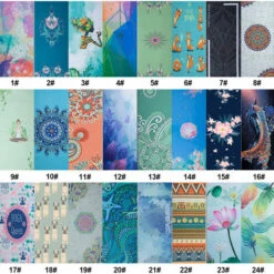 Tappetino Yoga Stampa Qucik Dry Asciugamano Yoga Pieghevole Antiscivolo Coperta Fitness (Viola Scuro, Y15256-1) -Armonia Casa 77495091 5