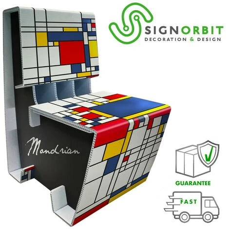 Poltrona Sedia Mondrian - In Plastica Per Esterno E Interno 2 Poltrona Sedia Mondrian - In Plastica Per Esterno E Interno - immagine 2