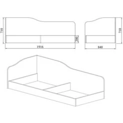 Letto Singolo Contenitore 82x190cm Bianco Opaco Alex Gihome® 5 Letto Singolo Contenitore 82x190cm Bianco Opaco Alex Gihome® -Armonia Casa 78047857 3