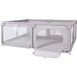 DYHF Box Per Bambini Recinto Per Bambini Con Rete Traspirante Centro Attività Per Bambini Con Tappetino Casuale E 2 Anelli Per Appendere 1.5 X 1.8m Grigio -Armonia Casa 78070125 5