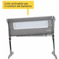 Safety 1st Calidoo Culla Fianco Letto, Co-sleeping, Con Reclinazione E 7 Altezze, Lettino Da Viaggio Per Neonato, Colore Warm Gray -Armonia Casa 78977349 4