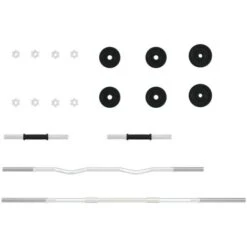 Set Bilanciere E Manubri 30 Kg In Ghisa VidaXL -Armonia Casa 79363490 4