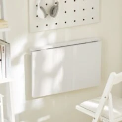 SoBuy Tavolo Pieghevole A Muro Scrivania Tavolo Per Computer Tavolo Da Cucina Bianco FWT03-W 8 SoBuy Tavolo Pieghevole A Muro Scrivania Tavolo Per Computer Tavolo Da Cucina Bianco FWT03-W -Armonia Casa 7986034 4