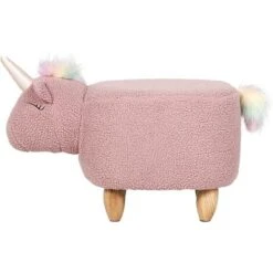 Pouf Animaletto A Forma Di Unicorno In Tessuto Bianco Gambe In Legno Unicorn 8 Pouf Animaletto A Forma Di Unicorno In Tessuto Bianco Gambe In Legno Unicorn -Armonia Casa 80145194 4