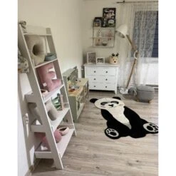 Sgabello Contenitore Per Bambini A Forma Di Volpe In Tessuto Grigio Con Gambe In Legno Coala -Armonia Casa 80145217 4