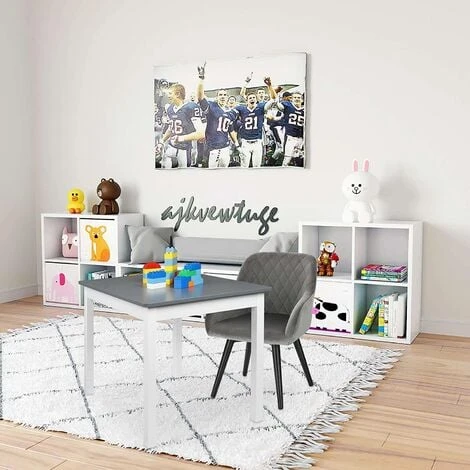 WOLTU Sedia Bambini Sediolina Da Tavolo Piccola Poltroncina Bimbi Per Cameretta Grigio 2 WOLTU Sedia Bambini Sediolina Da Tavolo Piccola Poltroncina Bimbi Per Cameretta Grigio - immagine 2