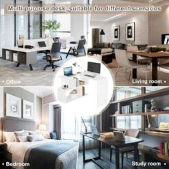 WOLTU Scrivania Angolare A 3 Ripiani Con Mensola Tavolo Da Lavoro Ufficio Legno 8 WOLTU Scrivania Angolare A 3 Ripiani Con Mensola Tavolo Da Lavoro Ufficio Legno -Armonia Casa 80879754 4