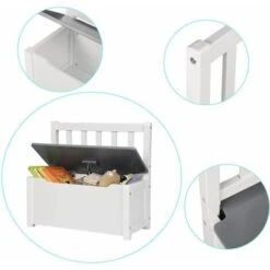 WOLTU Cassapanca Per Bambini Portagiochi Contenitore Panchina Di Stoccaggio -Armonia Casa 80879789 4