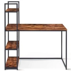 Scrivania Libreria DAYTON Con Piano Effetto Invecchiato, Design Industriale -Armonia Casa 81211810 4