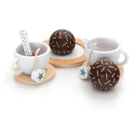 Set Té Giocattolo Montessori Robincool Tea Caprizze 27x21x10 Cm In Legno Eco Con Vassoio Teiera E Accessori Inclusi 3 Set Té Giocattolo Montessori Robincool Tea Caprizze 27x21x10 Cm In Legno Eco Con Vassoio Teiera E Accessori Inclusi - immagine 3