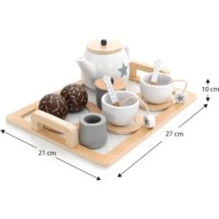 Set Té Giocattolo Montessori Robincool Tea Caprizze 27x21x10 Cm In Legno Eco Con Vassoio Teiera E Accessori Inclusi 8 Set Té Giocattolo Montessori Robincool Tea Caprizze 27x21x10 Cm In Legno Eco Con Vassoio Teiera E Accessori Inclusi -Armonia Casa 81222067 4