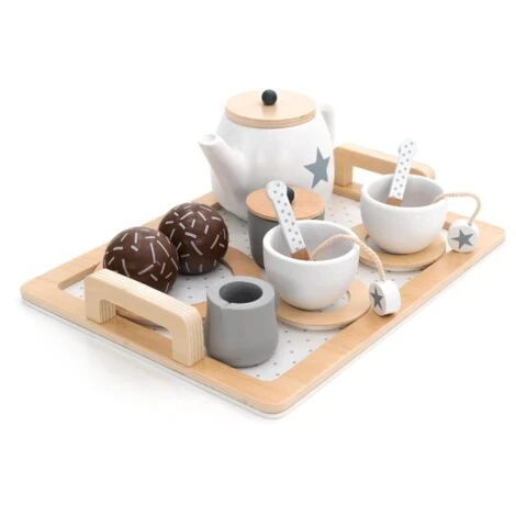 Set Té Giocattolo Montessori Robincool Tea Caprizze 27x21x10 Cm In Legno Eco Con Vassoio Teiera E Accessori Inclusi 5 Set Té Giocattolo Montessori Robincool Tea Caprizze 27x21x10 Cm In Legno Eco Con Vassoio Teiera E Accessori Inclusi - immagine 5