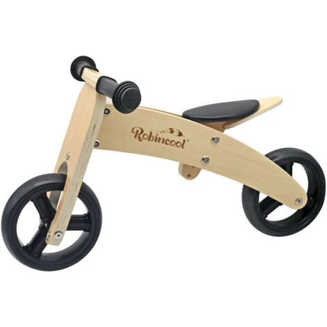 Bicicletta Senza Pedali Montessori Robincool Fast Wheels 63x32x36 Cm Trasformabile In Triciclo In Legno Eco Color Natural E Nero 1 Bicicletta Senza Pedali Montessori Robincool Fast Wheels 63x32x36 Cm Trasformabile In Triciclo In Legno Eco Color Natural E Nero