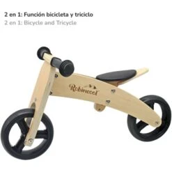 Bicicletta Senza Pedali Montessori Robincool Fast Wheels 63x32x36 Cm Trasformabile In Triciclo In Legno Eco Color Natural E Nero 9 Bicicletta Senza Pedali Montessori Robincool Fast Wheels 63x32x36 Cm Trasformabile In Triciclo In Legno Eco Color Natural E Nero -Armonia Casa 81222091 5