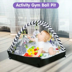 Tappetino Per Bambini, Tappetino Risveglio Per Bambini Tappetino Per Attività Tappetino Risveglio Scalabile Multifunzionale Con 30 Palline Oceaniche -Armonia Casa 81534358 3